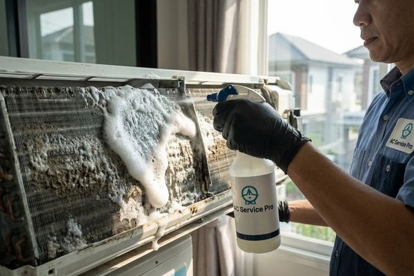 Aircond Chemical Wash work sample 2